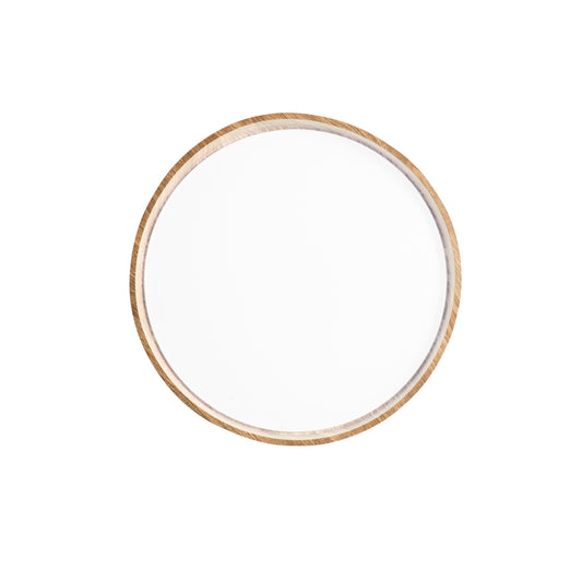 Plafoniera LED MADERA in metallo effetto legno, CCT 48 cm. Ø