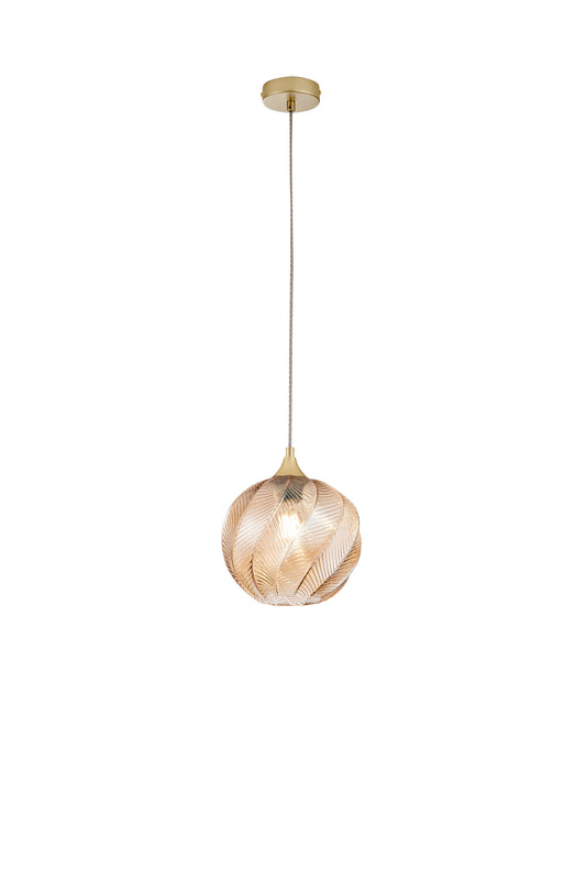 Sospensione MAJESTY ambra in vetro 1 punto luce
