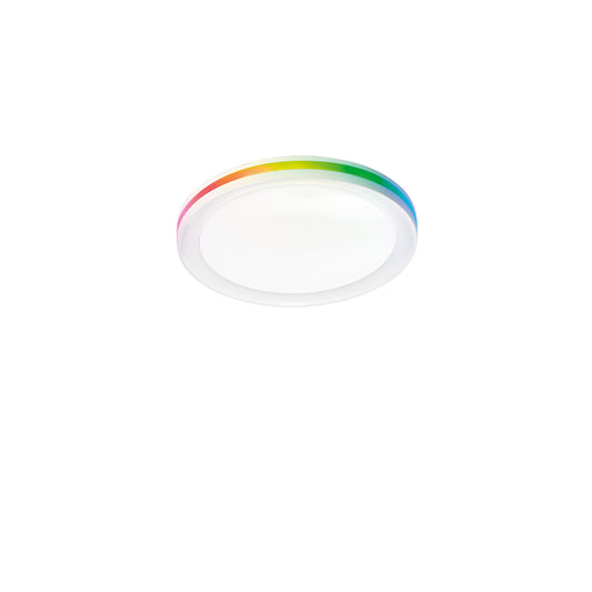 Plafoniera LED MAKEUP bianca CCT e RGB 35W 40x40 cm.