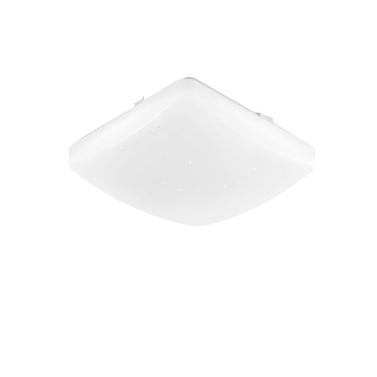 Plafoniera LED MOON quadrata bianca 27cm. telecomando CCT, voice control - IP44