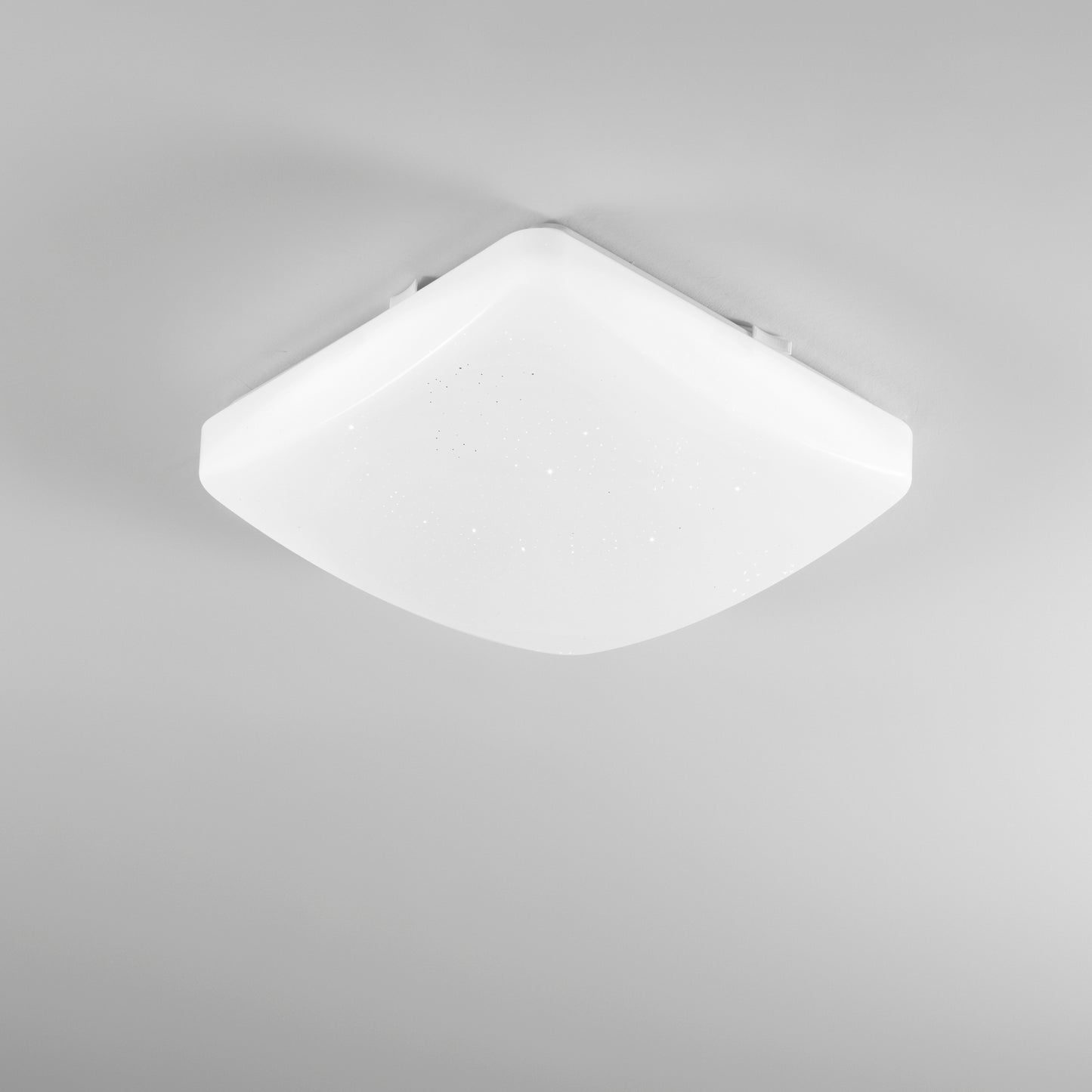 Plafoniera LED MOON quadrata bianca 27cm. telecomando CCT, voice control - IP44