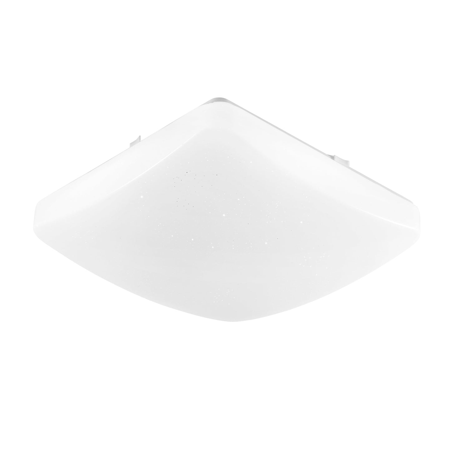 Plafoniera LED MOON quadrata bianca 36cm. telecomando CCT, voice control - IP44