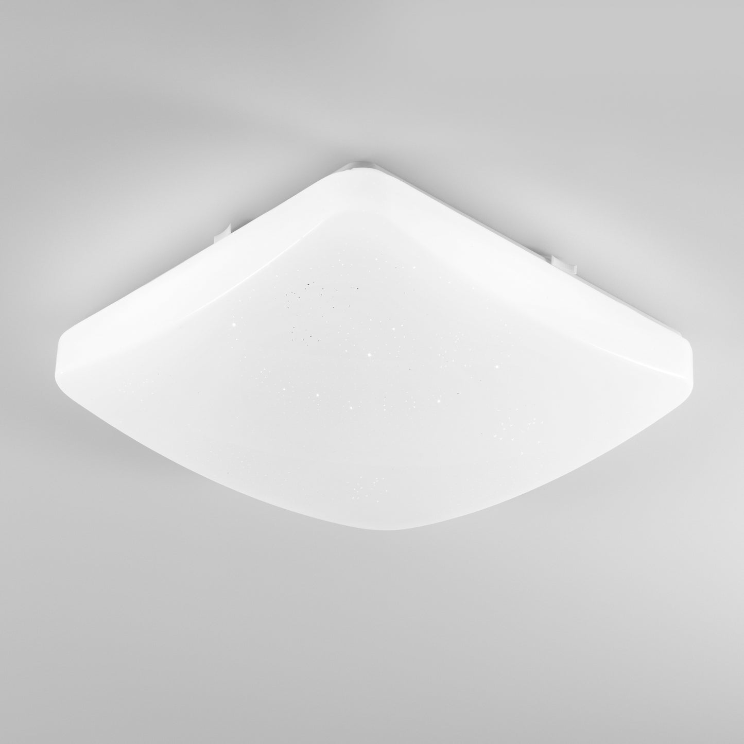 Plafoniera LED MOON quadrata bianca 36cm. telecomando CCT, voice control - IP44