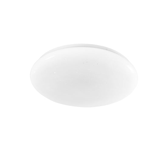 Plafoniera LED MOON tonda bianca Ø 38,5 cm. telecomando CCT, voice control - IP44