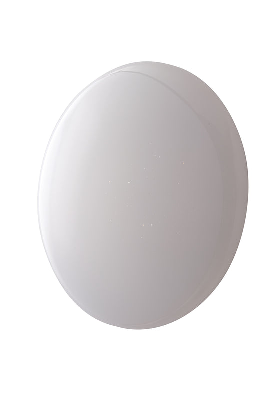 Plafoniera LED MOON tonda bianca Ø 38,5 cm. RGB, CCT con dimmer e telecomando compatibile con Wifi