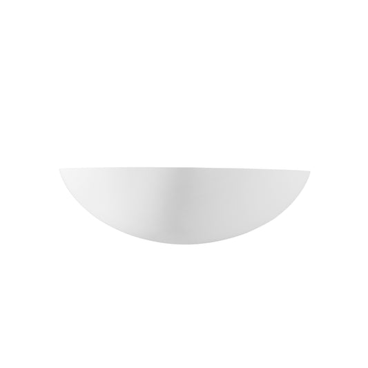 Applique MORITZ in gesso bianco verniciabile 31 cm.