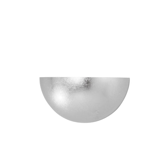 Applique MORITZ in foglia argento 25cm.