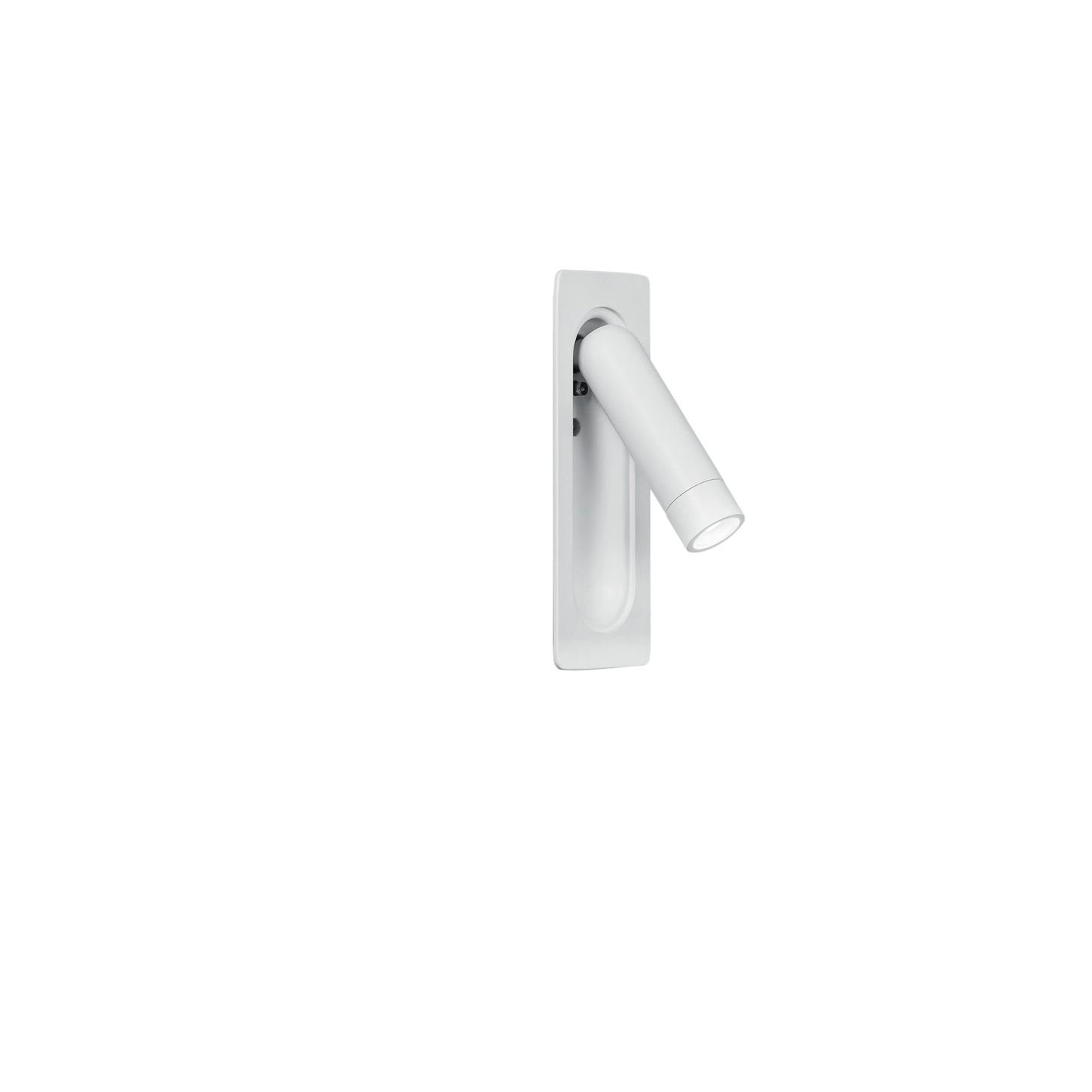Applique LED DEFOE ad incasso in alluminio bianco con punto luce estraibile e orientabile