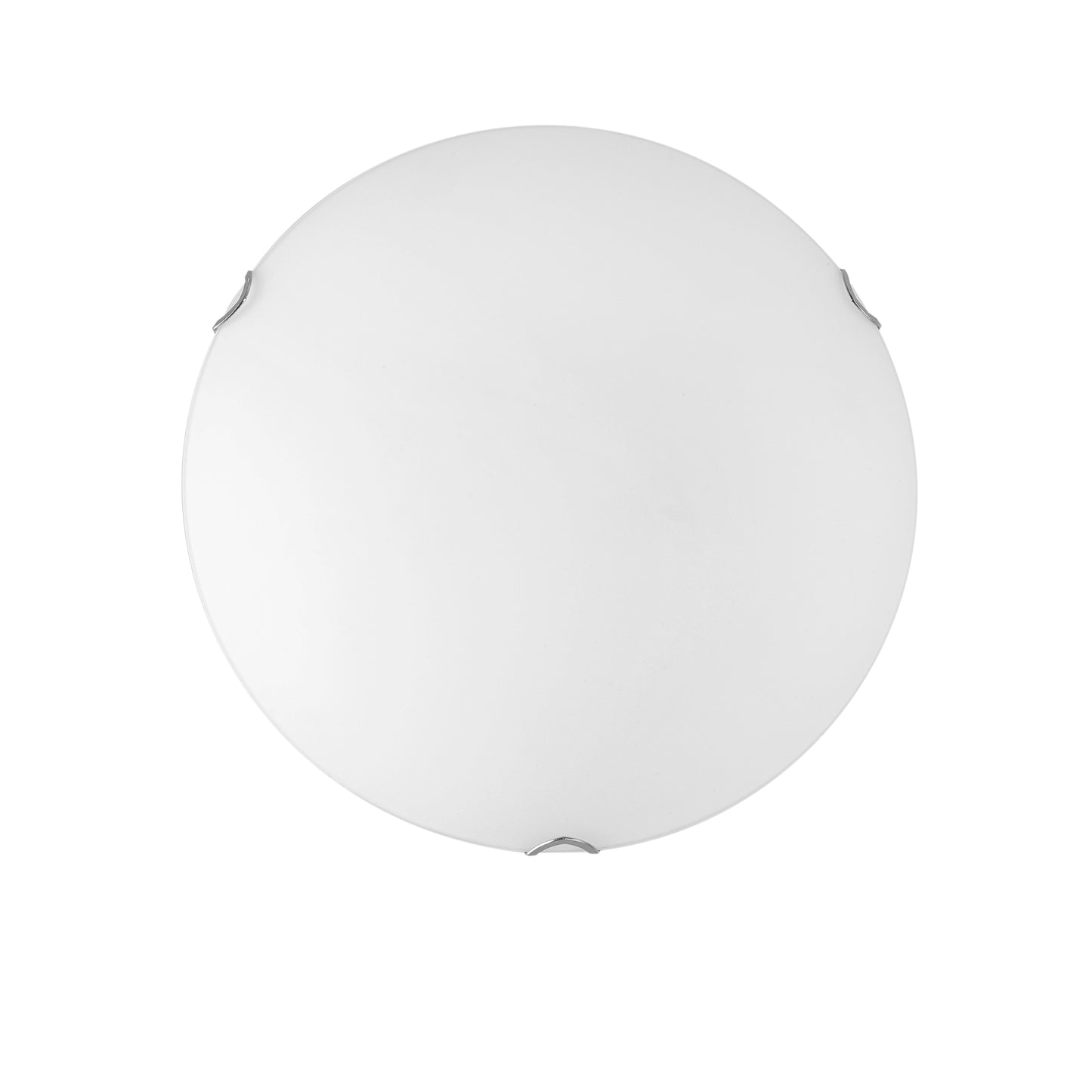 Plafoniera OBLO in vetro bianco Ø50 cm.