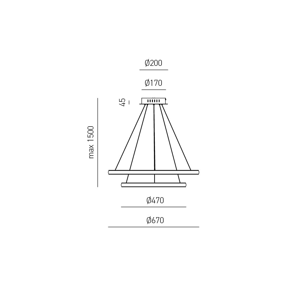 Iole S/2 — Sospensione a LED