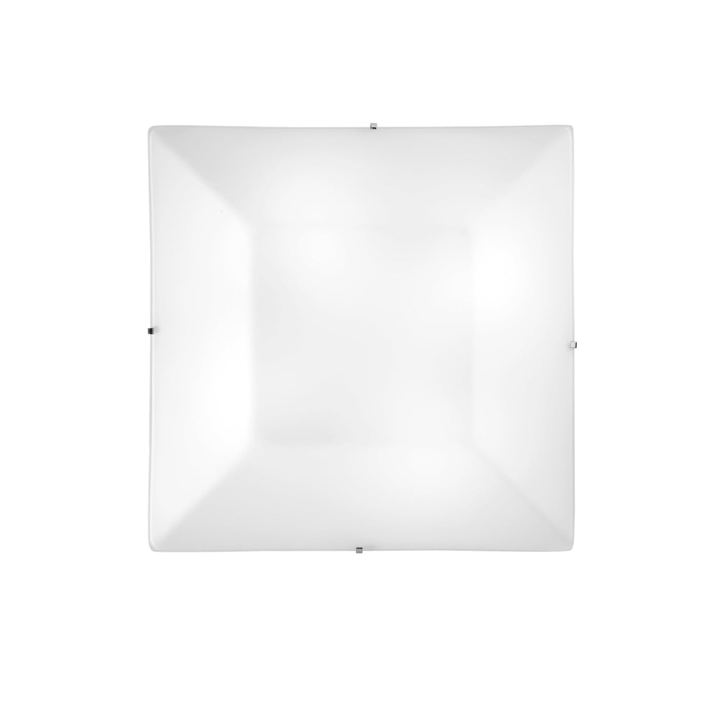 Plafoniera OSIRIDE in vetro bianco 50x50 cm.