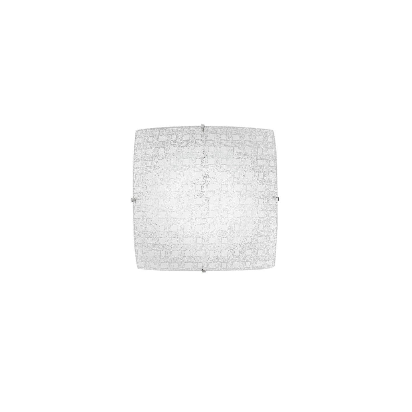 Plafoniera LED PAMELA in vetro bianco 18W 4000K (luce naturale) 30x30 cm.