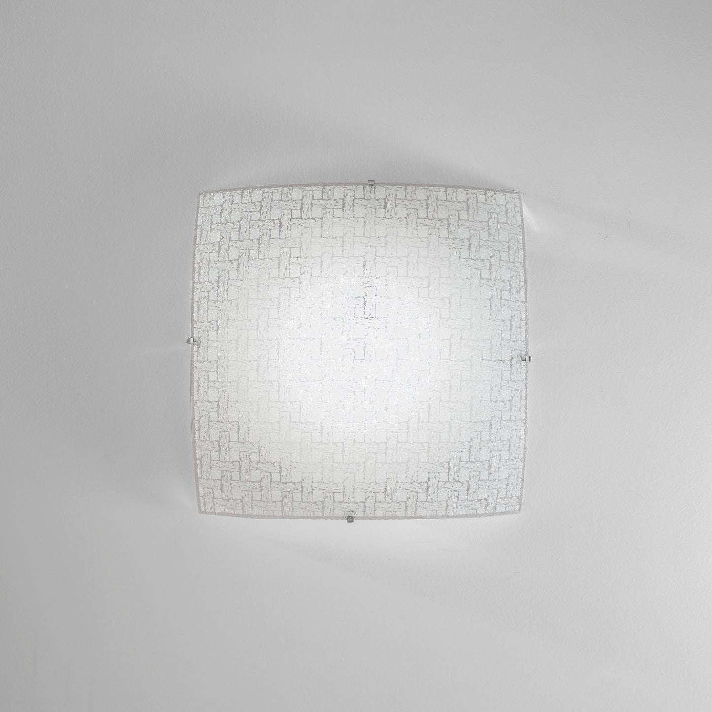 Plafoniera LED PAMELA in vetro bianco 24W 4000K (luce naturale) 40x40 cm.