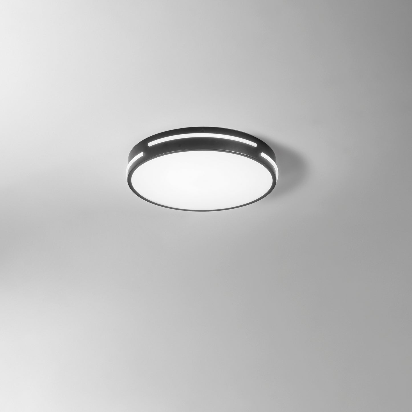 Plafoniera LED PANGEA 22W in metallo nero CCT