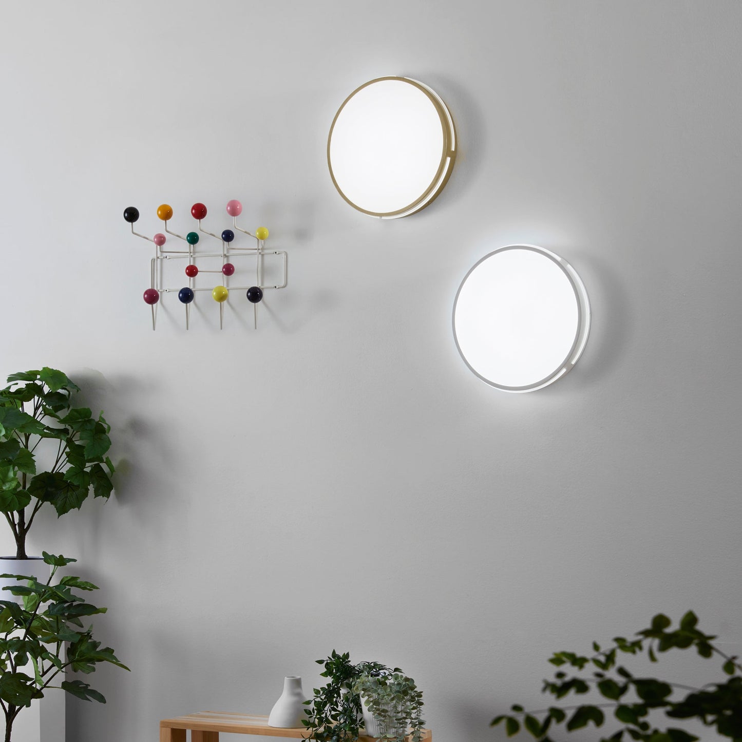 Plafoniera LED PANGEA 22W in metallo oro CCT