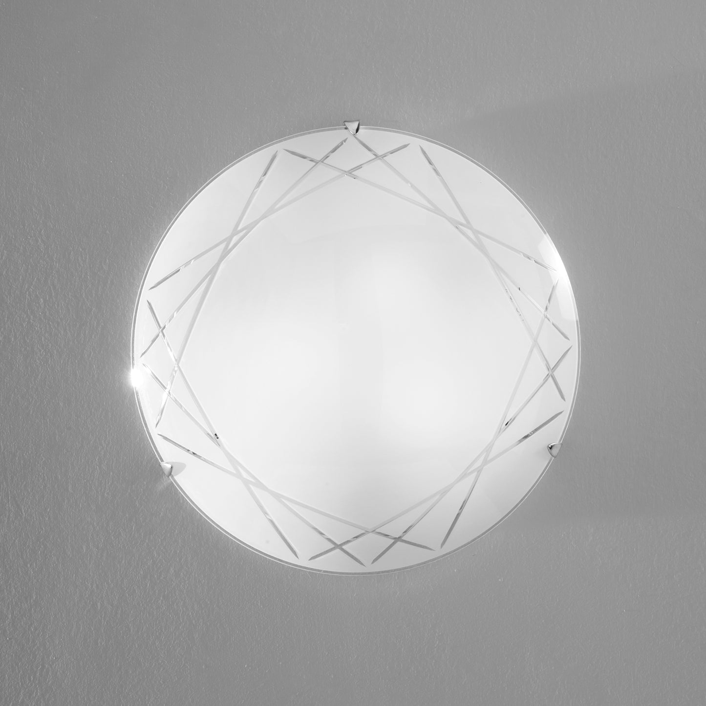 Plafoniera PARADISE in vetro bianco Ø 40cm.