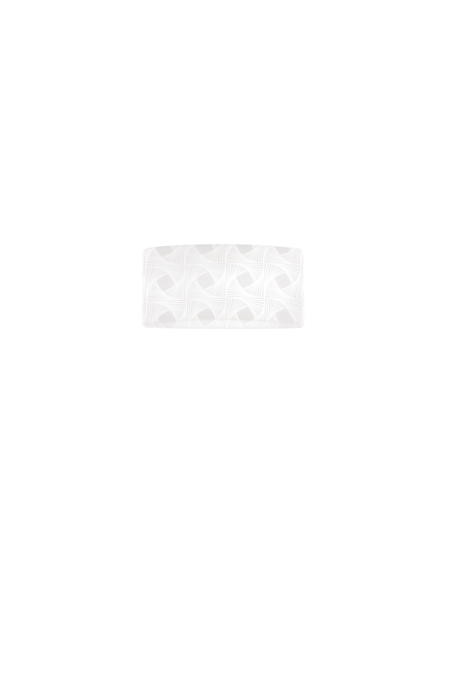 Applique LED PENELOPE in vetro bianco satinato, CCT, 30x15h cm.