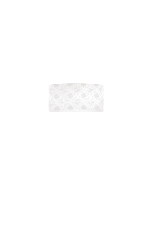 Applique LED PENELOPE in vetro bianco satinato, CCT, 30x15h cm.