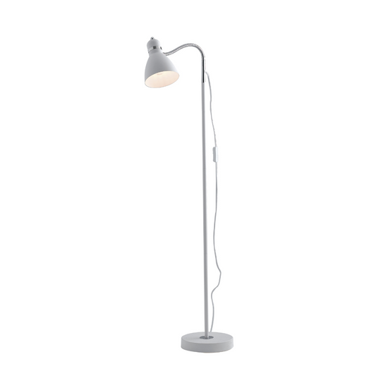 Piantana PEOPLE in metallo bianco con diffusore orientabile