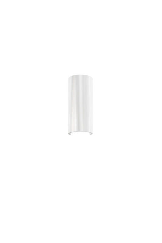 Applique Pillar in gesso verniciabile con luce biemissione
