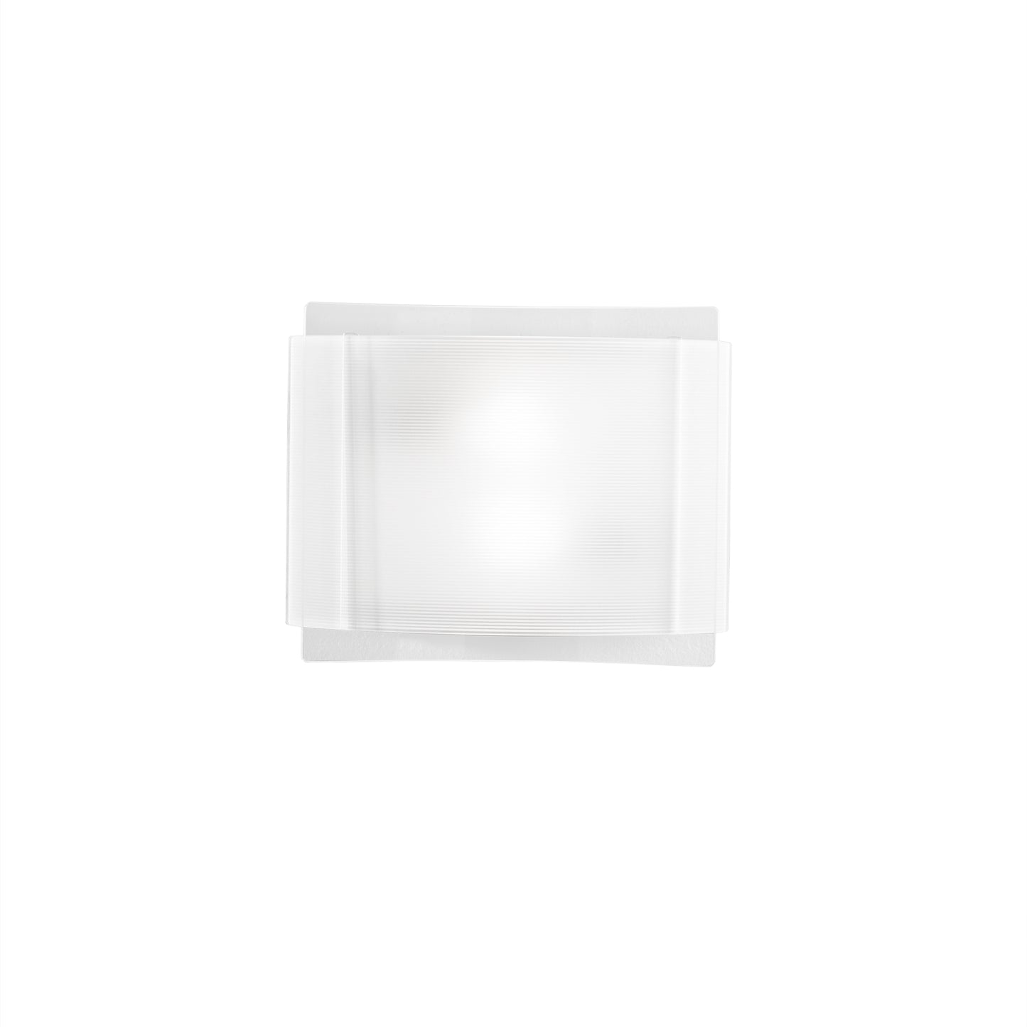 Plafoniera RIGHE in vetro bianca h28x35cm.