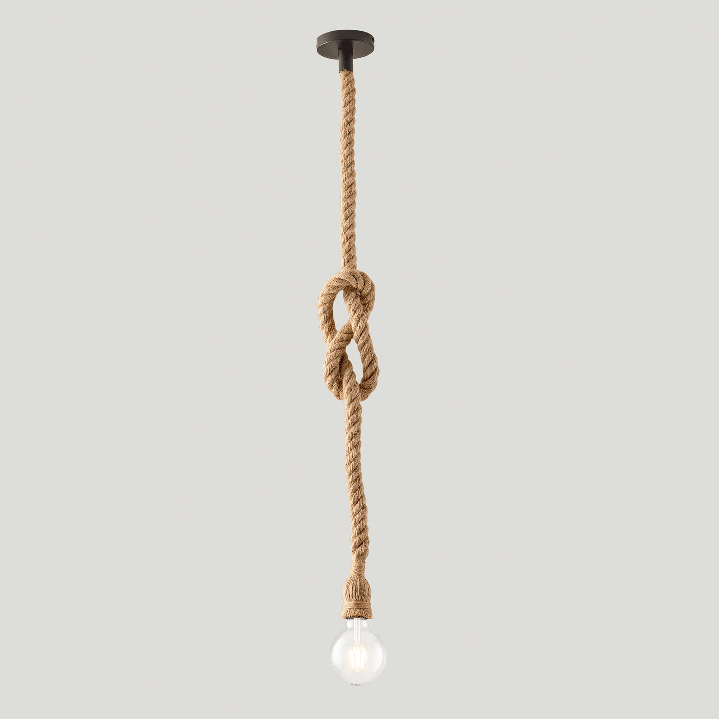 Sospensione ROPE in canapa e metallo 1 luce