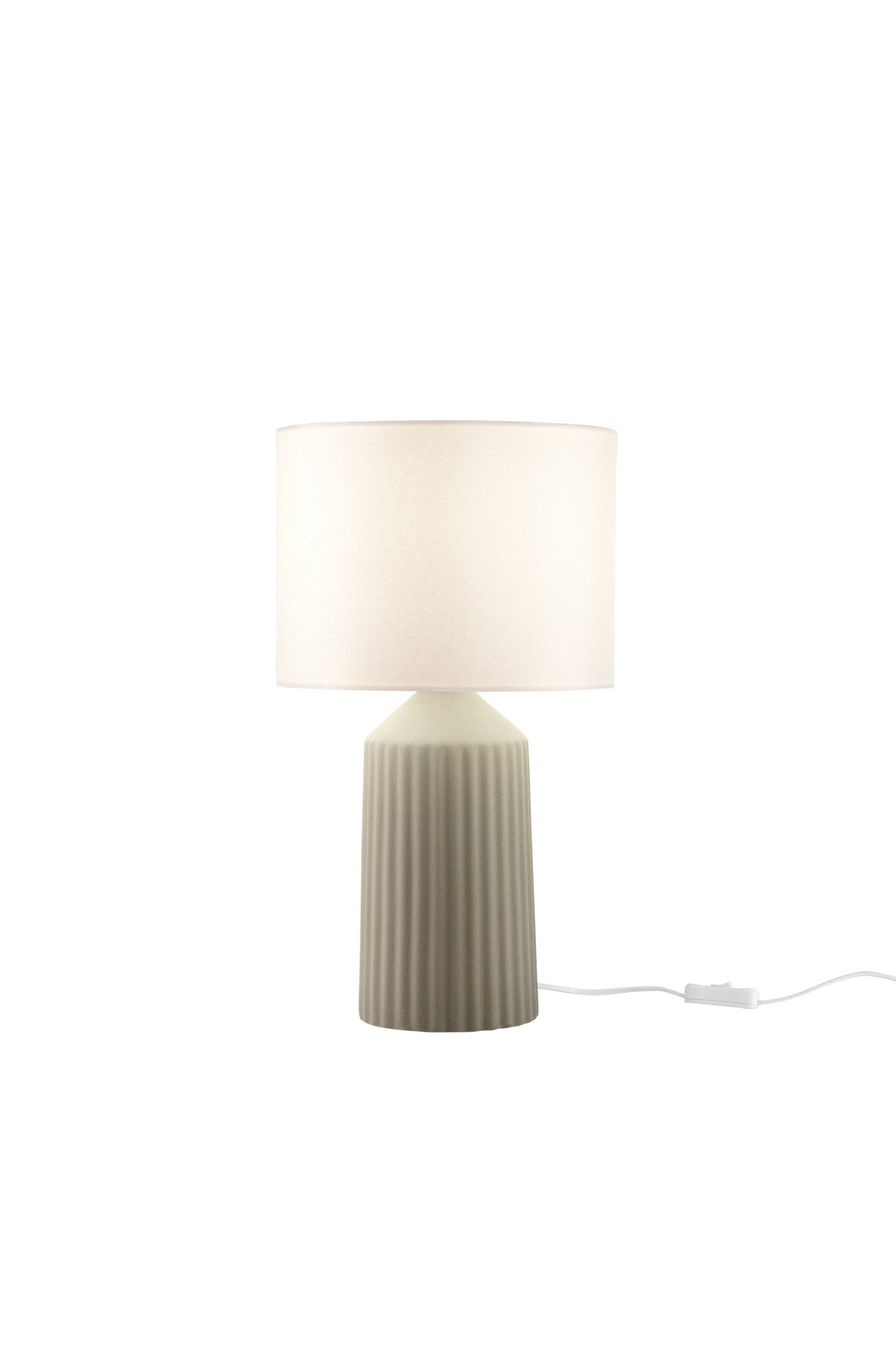 Lampada da tavolo Sahara con base in ceramica verde