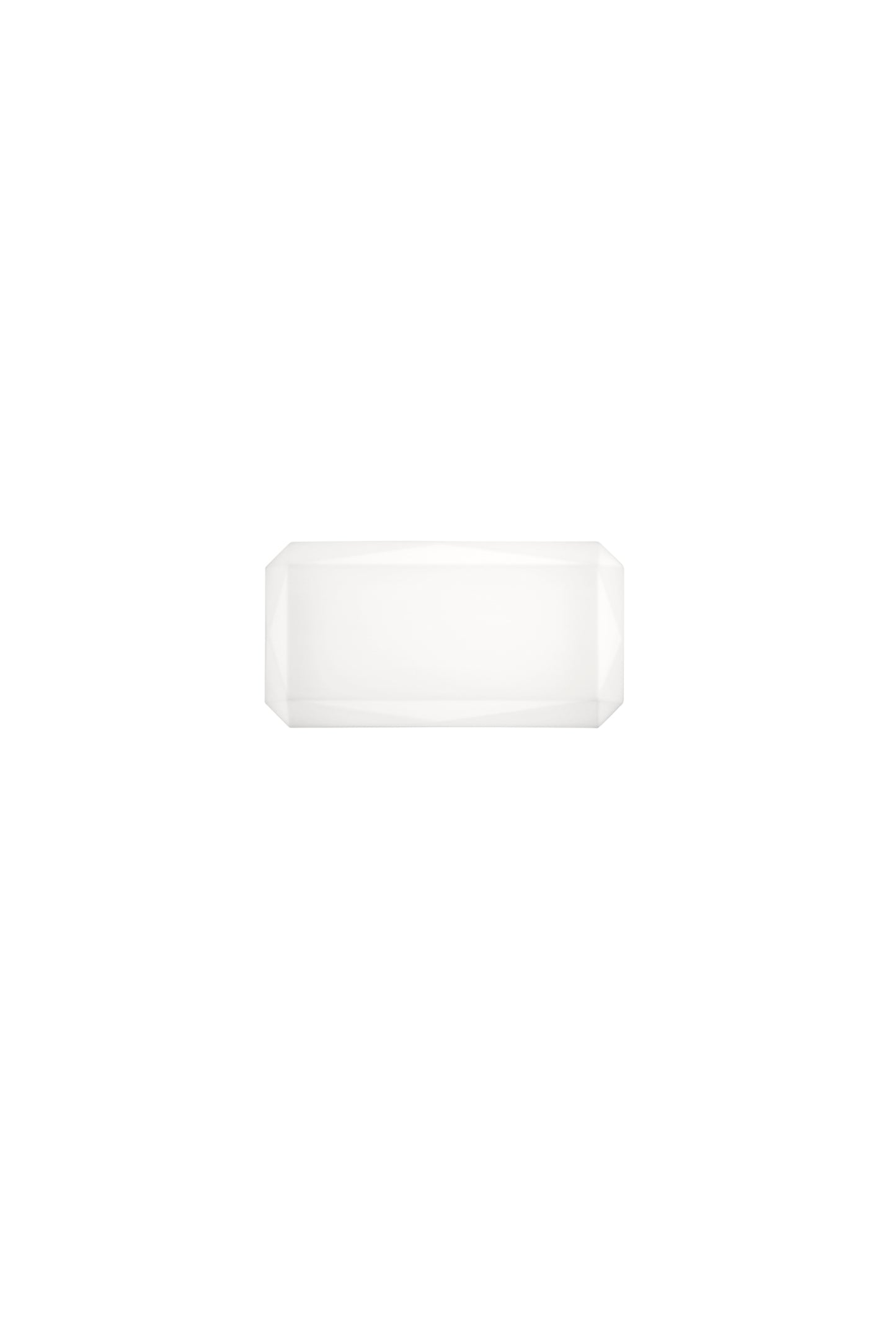 Applique LED SINOPE in vetro bianco satinato, CCT, h15x30cm.