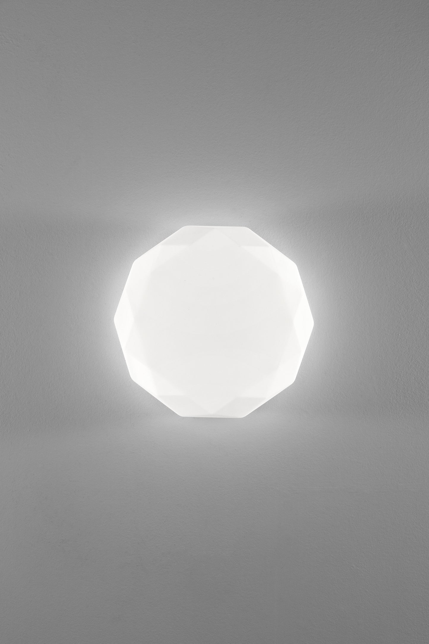 Plafoniera LED SINOPE in vetro bianco satinato, CCT, Ø 38,5cm.