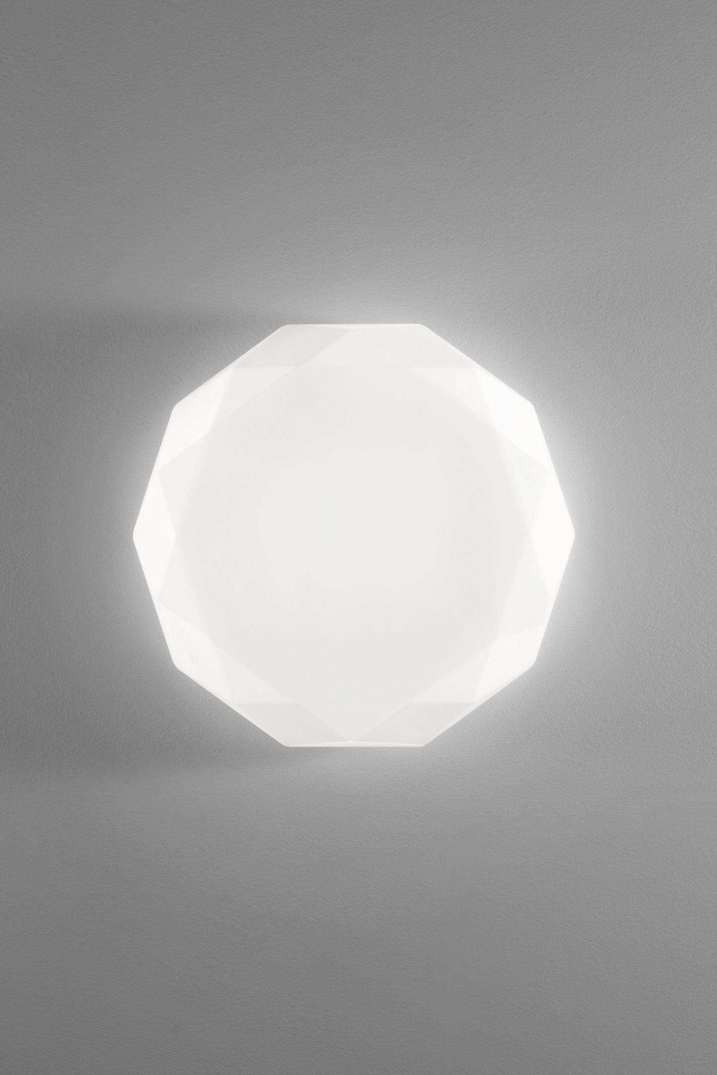 Plafoniera LED SINOPE in vetro bianco satinato, CCT, Ø 51cm.