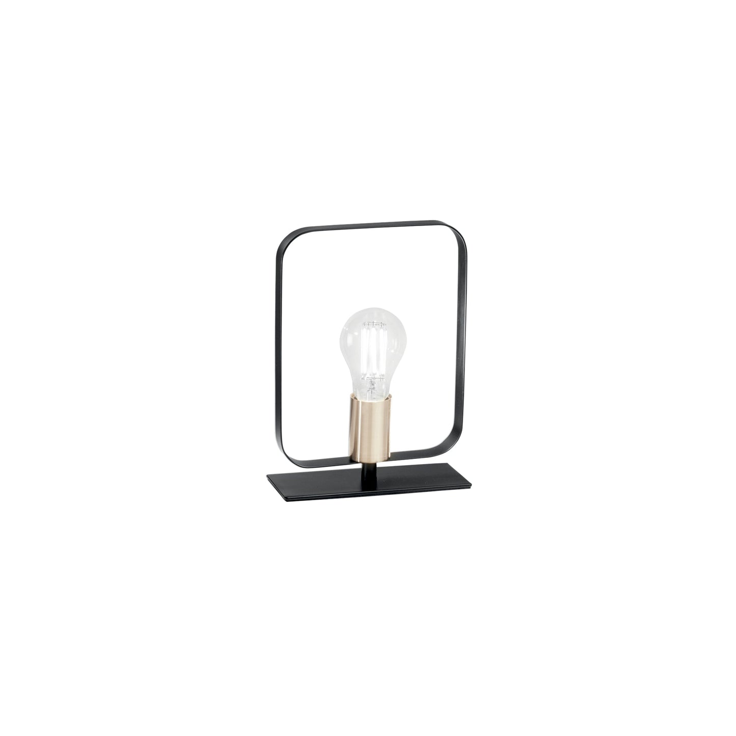 Lampada da tavolo SMITH in metallo nero e oro