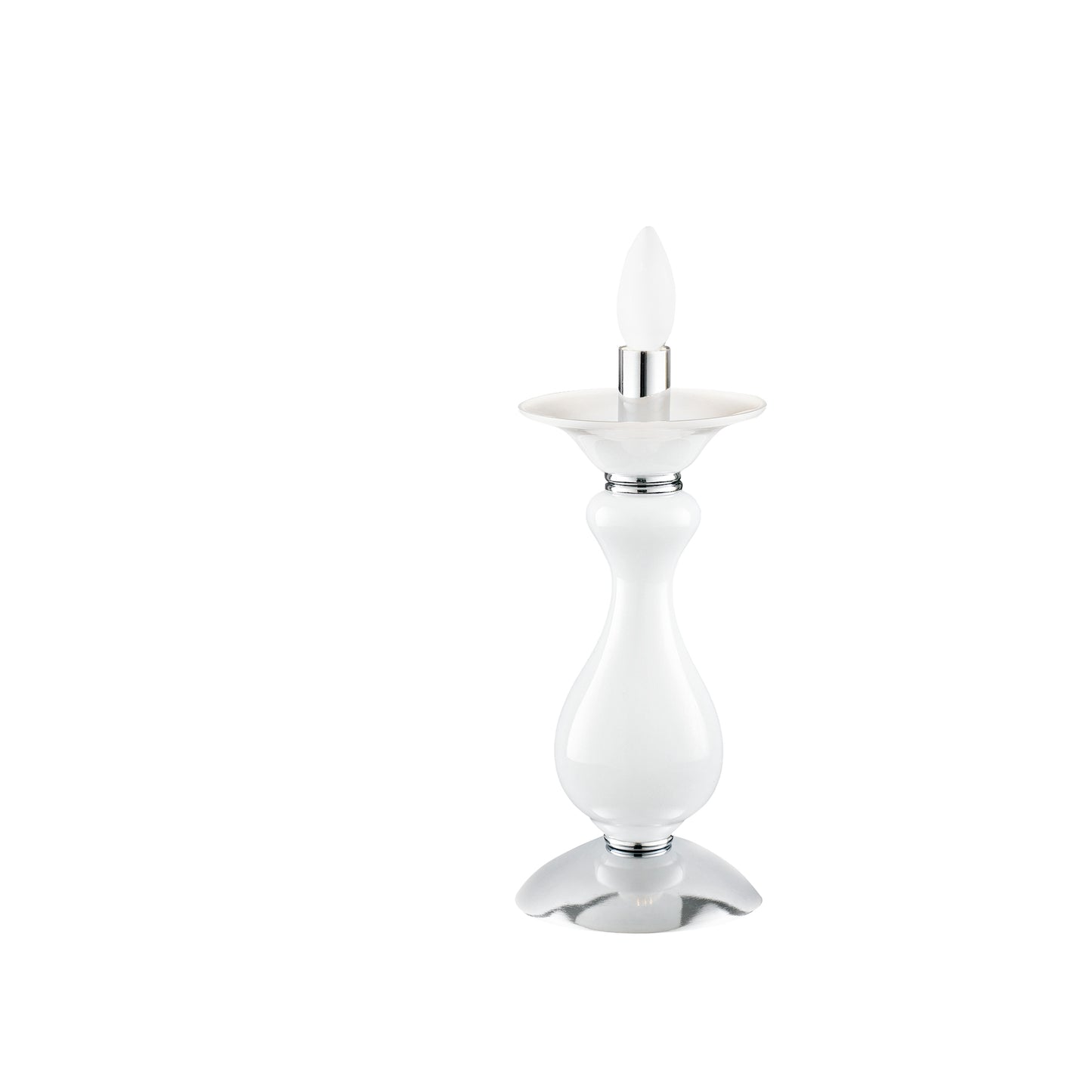 Lampada da tavolo SOFFIO in vetro bianco
