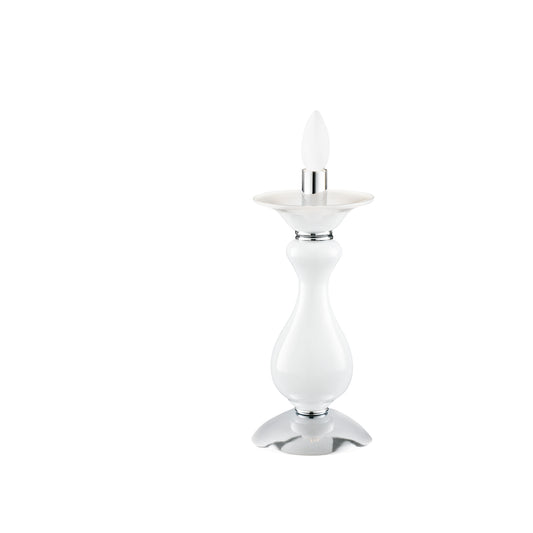 Lampada da tavolo SOFFIO in vetro bianco
