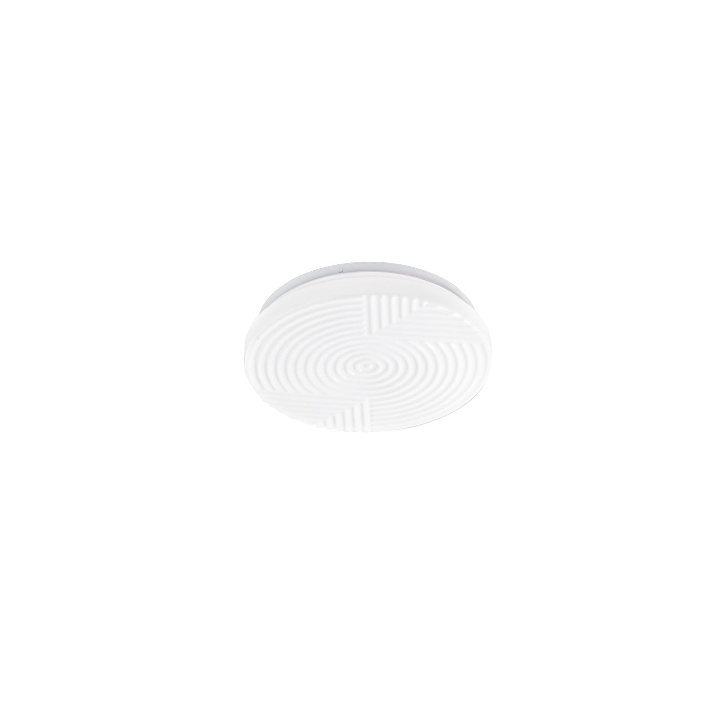 Plafoniera LED STREAM in acrilico bianco, CCT, Ø 30 cm.