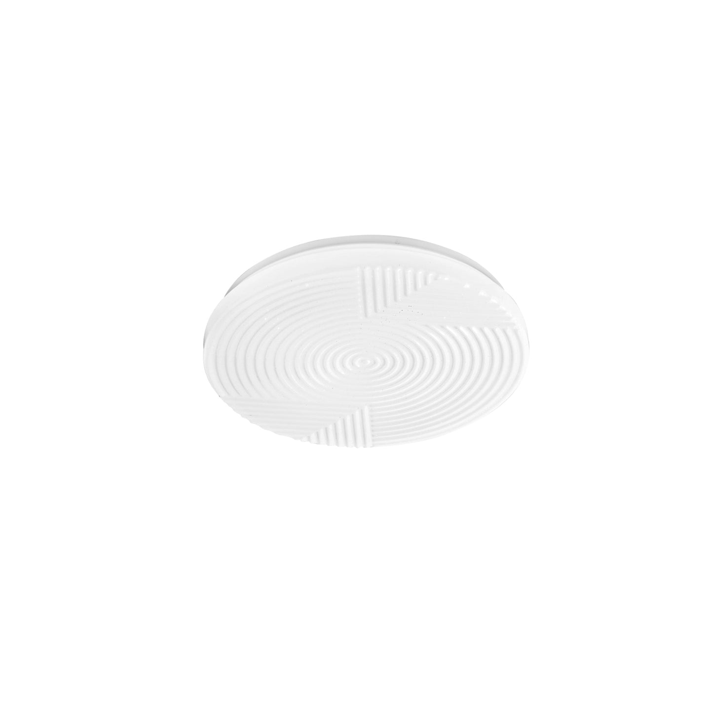 Plafoniera LED STREAM in acrilico bianco, CCT, Ø 38 cm.