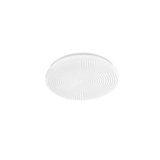 Plafoniera LED STREAM in acrilico bianco, CCT, Ø 38 cm.