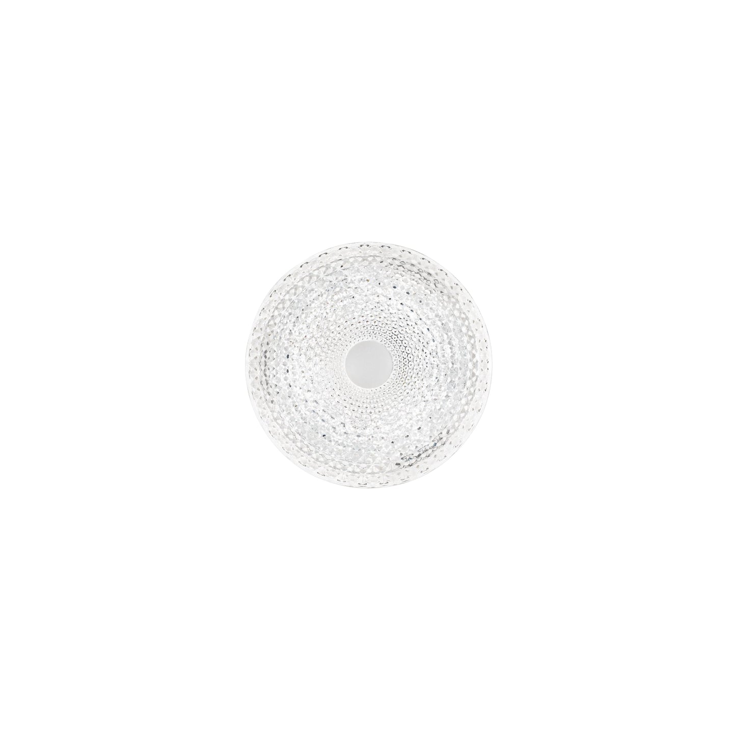 Plafoniera LED UNIKA bianca effetto diamantato, CCT con memory function, Ø 29cm.
