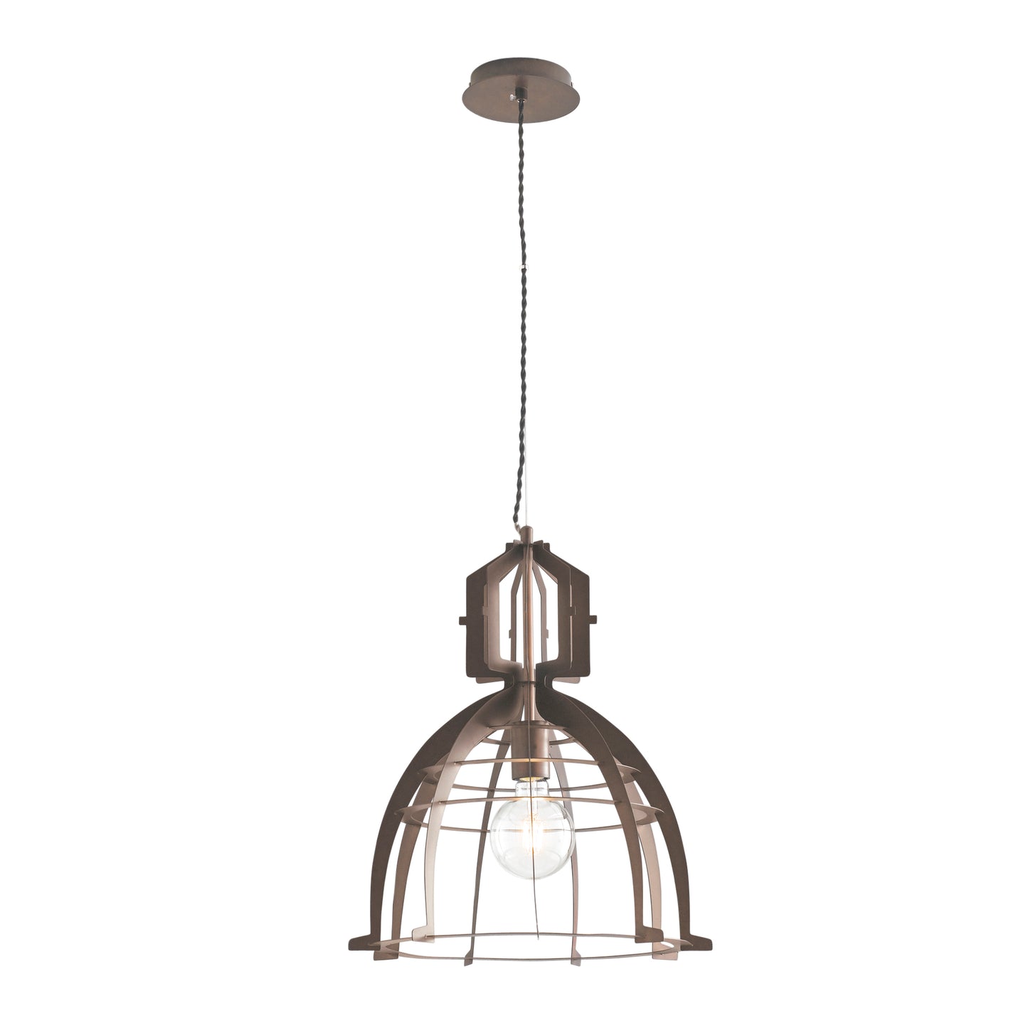 Lampadario a sospensione URBAN bronzo in metallo