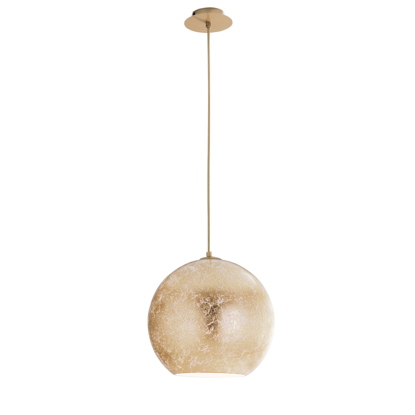Lampadario a sospensione VANITY in vetro oro con 1 luce Ø 30cm.