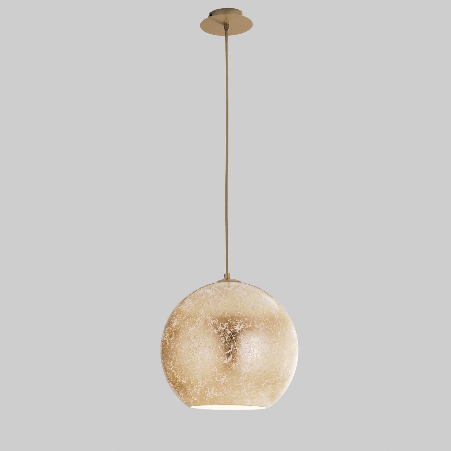 Lampadario a sospensione VANITY in vetro oro con 1 luce Ø 30cm.