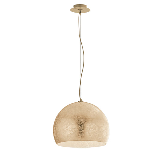Lampadario a sospensione VANITY in vetro oro con 1 luce Ø 40cm.