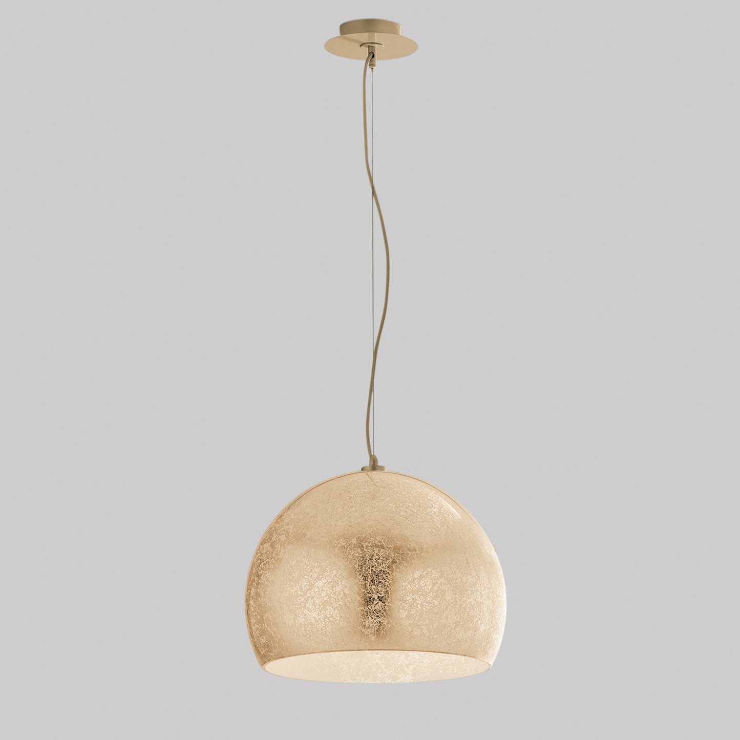 Lampadario a sospensione VANITY in vetro oro con 1 luce Ø 40cm.