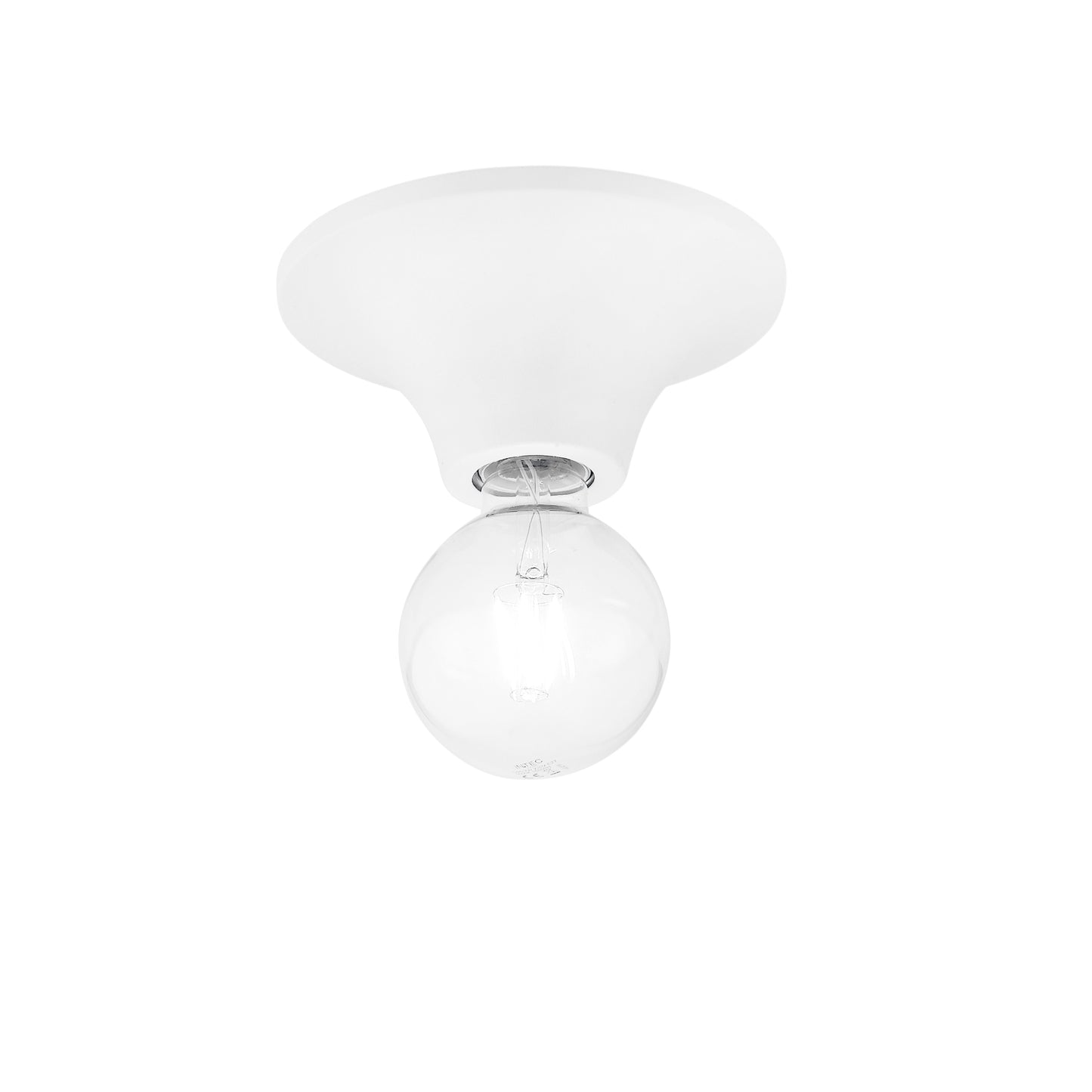 Plafoniera VESEVUS in metallo bianco Ø 18 cm.