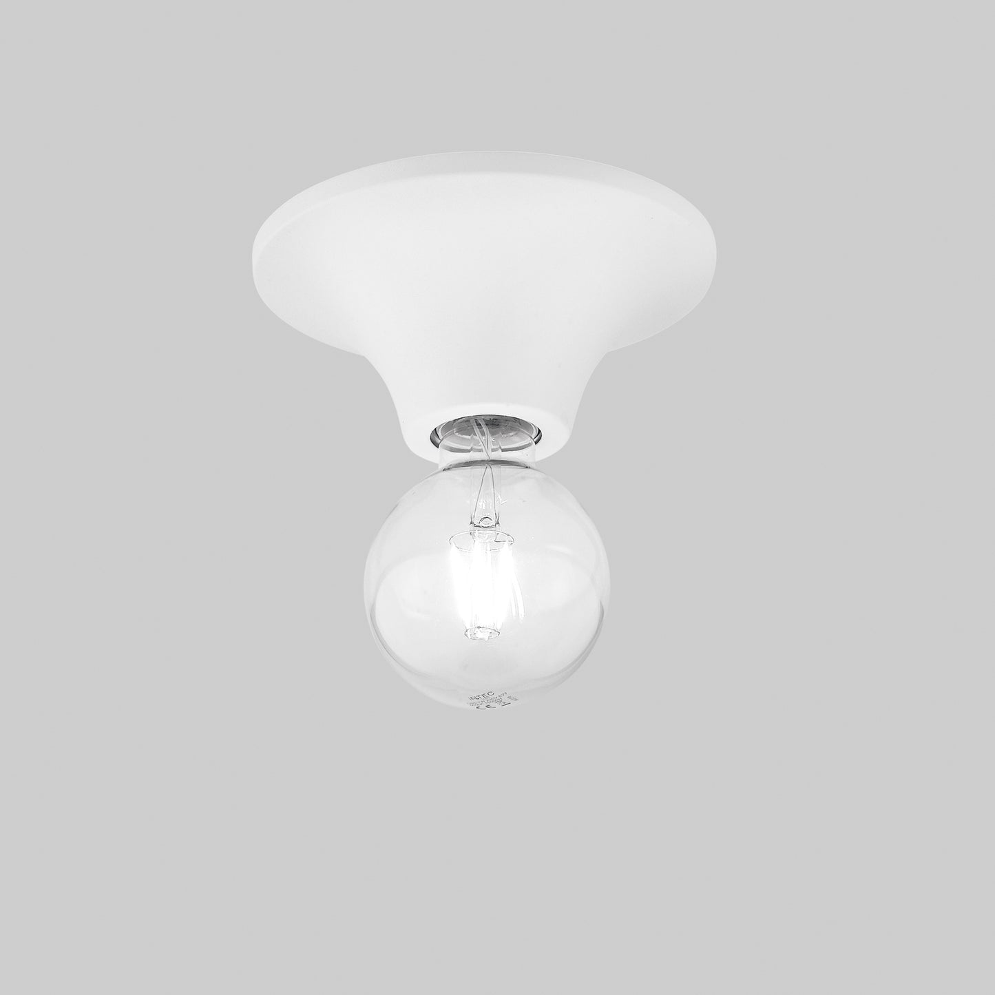 Plafoniera VESEVUS in metallo bianco Ø 18 cm.