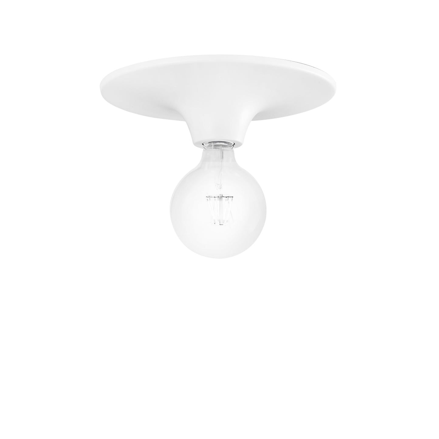 Plafoniera VESEVUS in metallo bianco Ø 30 cm.