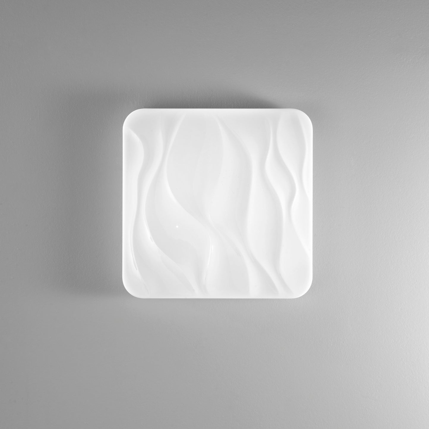 Plafoniera LED WAVE in acrilico bianca quadrata, CCT, 43cm.