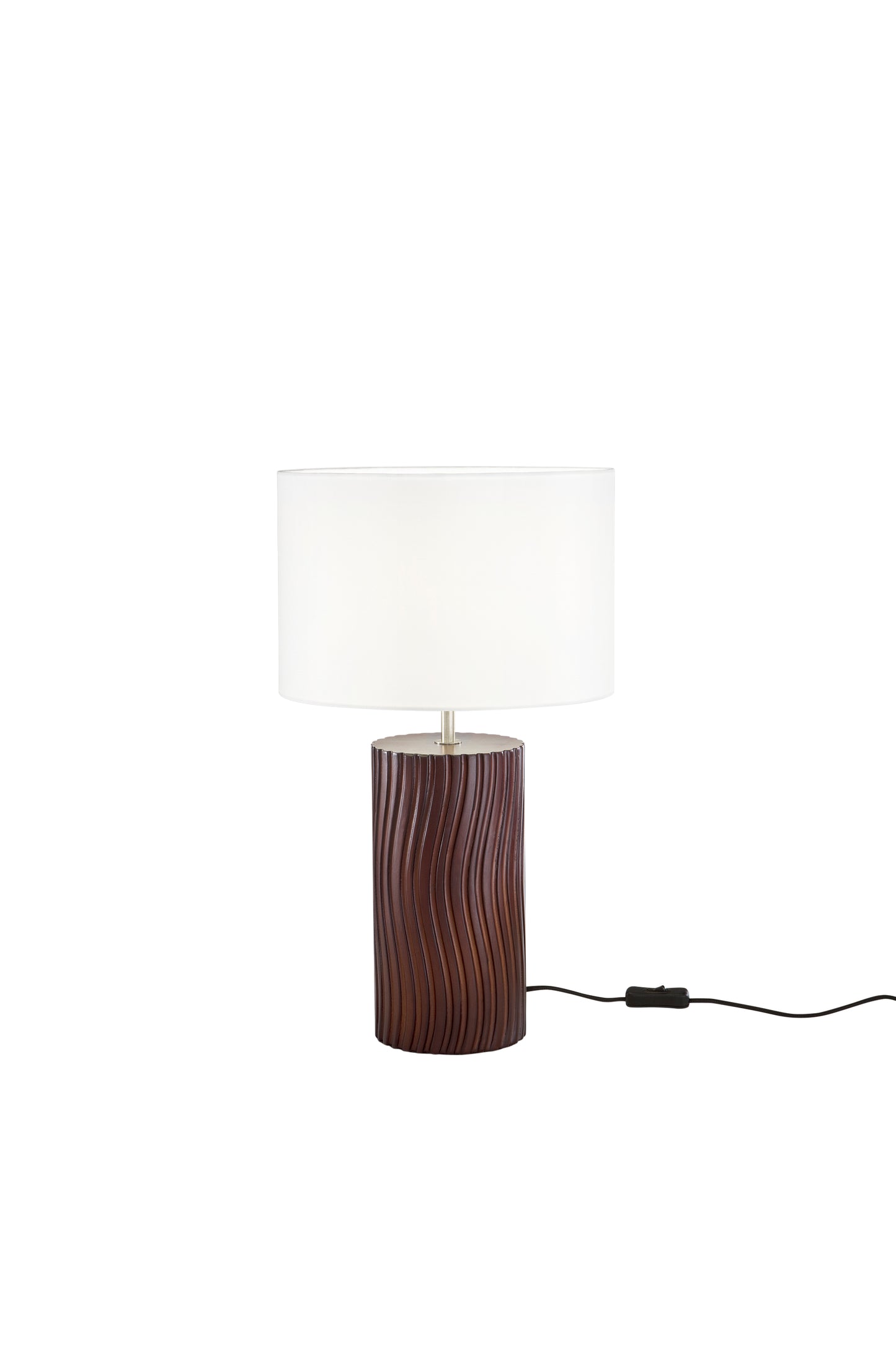 Lampada da tavolo Woodlog in legno rovere