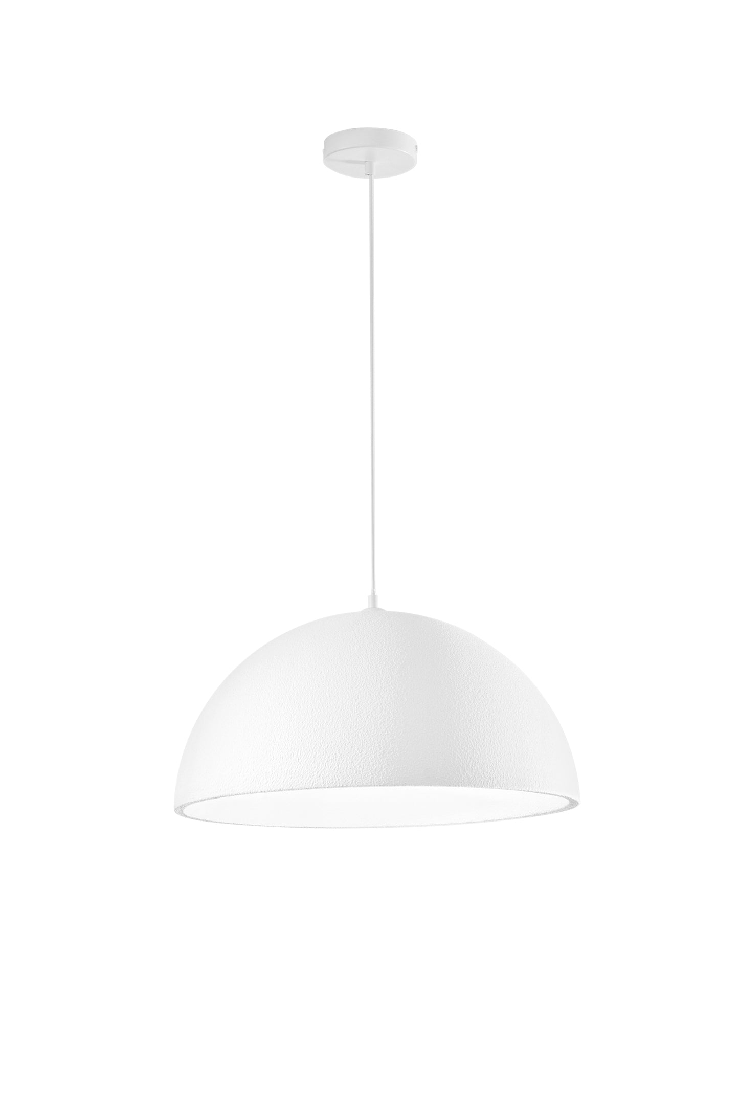 Sospensione XENIA con diffusore in resina bianco