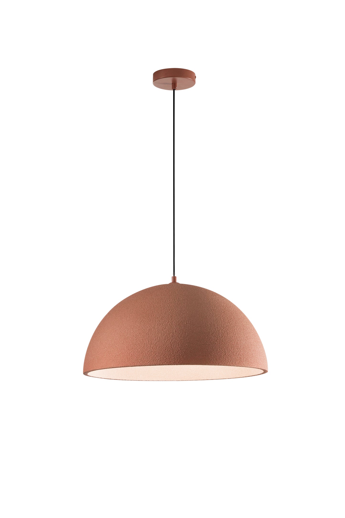 Sospensione XENIA con diffusore in resina rosso