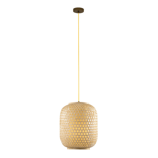 Lampadario a sospensione ZEN in bambù naturale Ø 30 cm.